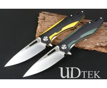 Free Wolf two colors fast opening g10 handle knife UD2106562 